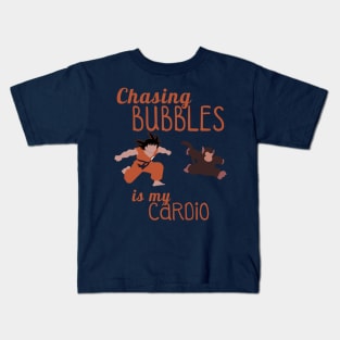 Chasing bubbles is my cardio! Kids T-Shirt